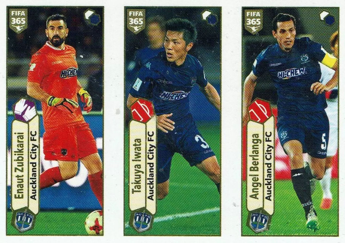 Enaut Zubikarai Takuya Iwata Angel Berlanga Auckland City Fc Fifa 365 18 Sticker 535