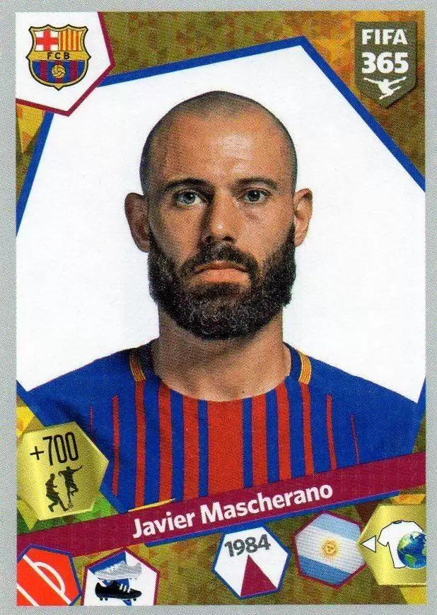 Fifa 365 2018 - Javier Mascherano - FC Barcelona