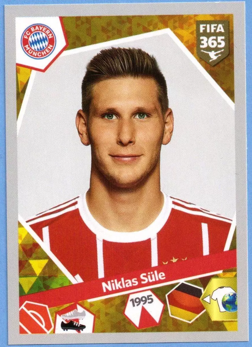 BAM1718 Panini FC Bayern München 2017/18 Niklas Süle Sticker 39 