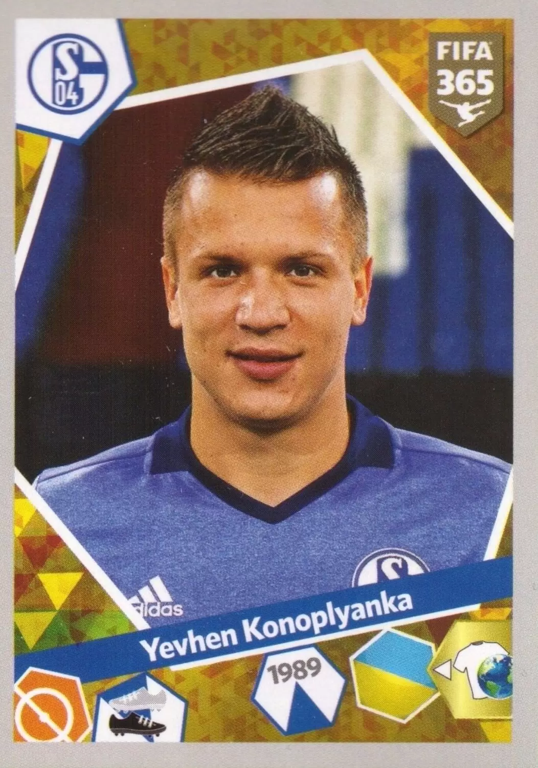 Sticker 202 a/b Yevhen Konoplyanka FC Schalke 04 Panini FIFA365 2019 