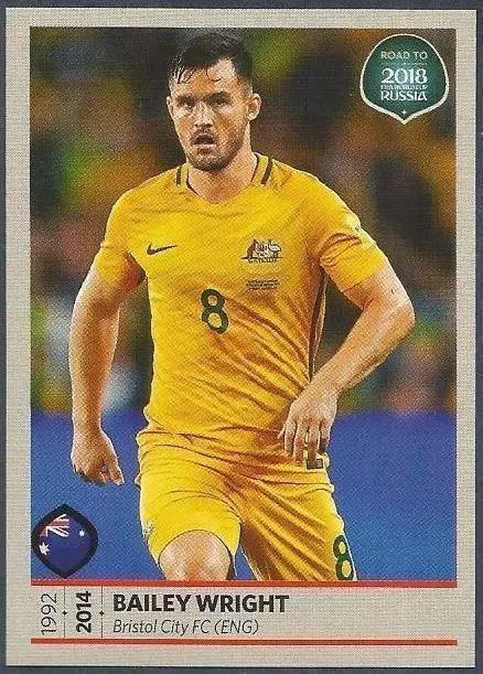 Road to 2018 - FIFA World Cup Russia - Bailey Wright - Australia