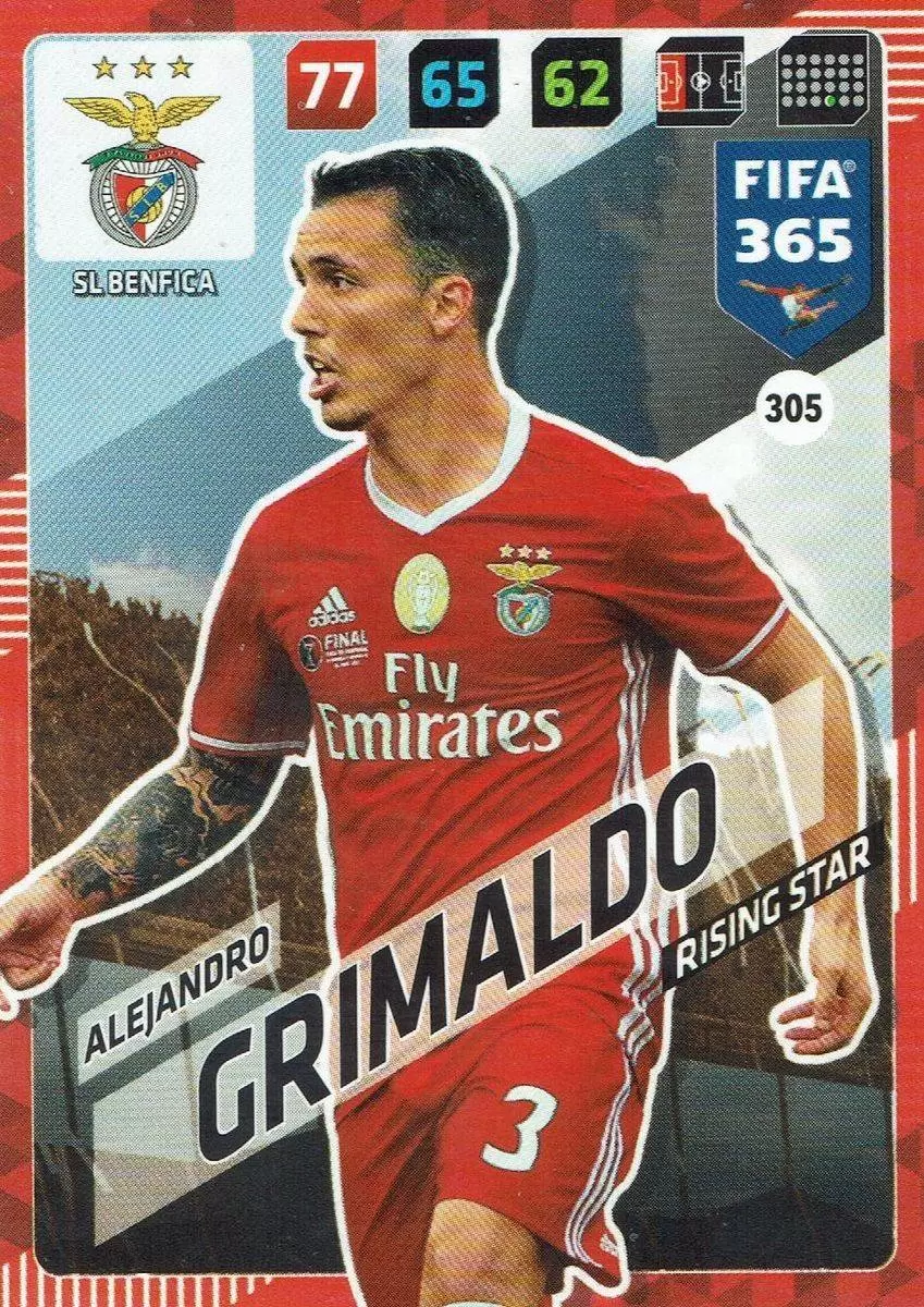 FIFA 365 : 2018 Adrenalyn XL - Alejandro Grimaldo - SL Benfica