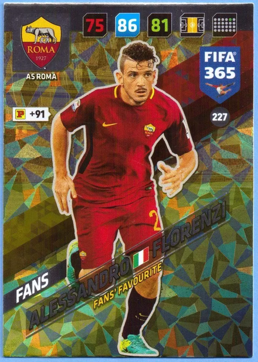 FIFA 365 : 2018 Adrenalyn XL - Alessandro Florenzi - AS Roma