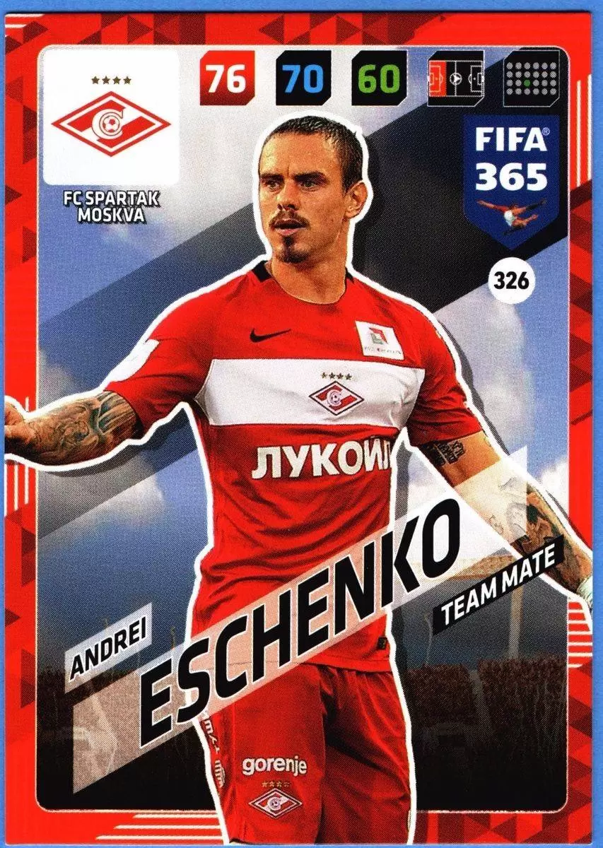 FIFA 365 : 2018 Adrenalyn XL - Andrei Eschenko - FC Spartak Moskva