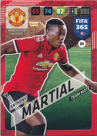 FIFA 365 : 2018 Adrenalyn XL - Anthony Martial - Manchester United