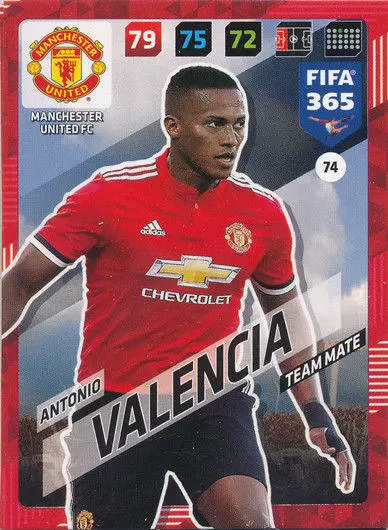 FIFA 365 : 2018 Adrenalyn XL - Antonio Valencia - Manchester United