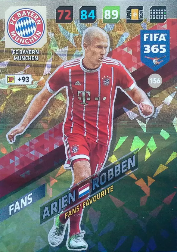 FIFA 365 : 2018 Adrenalyn XL - Arjen Robben - FC Bayern München