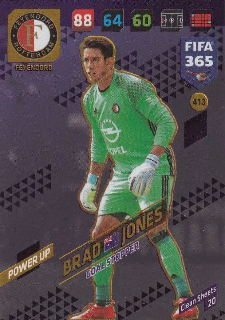 FIFA 365 : 2018 Adrenalyn XL - Brad Jones - Feyenoord