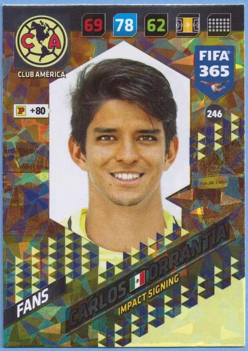 FIFA 365 : 2018 Adrenalyn XL - Carlos Orrantía - Club América