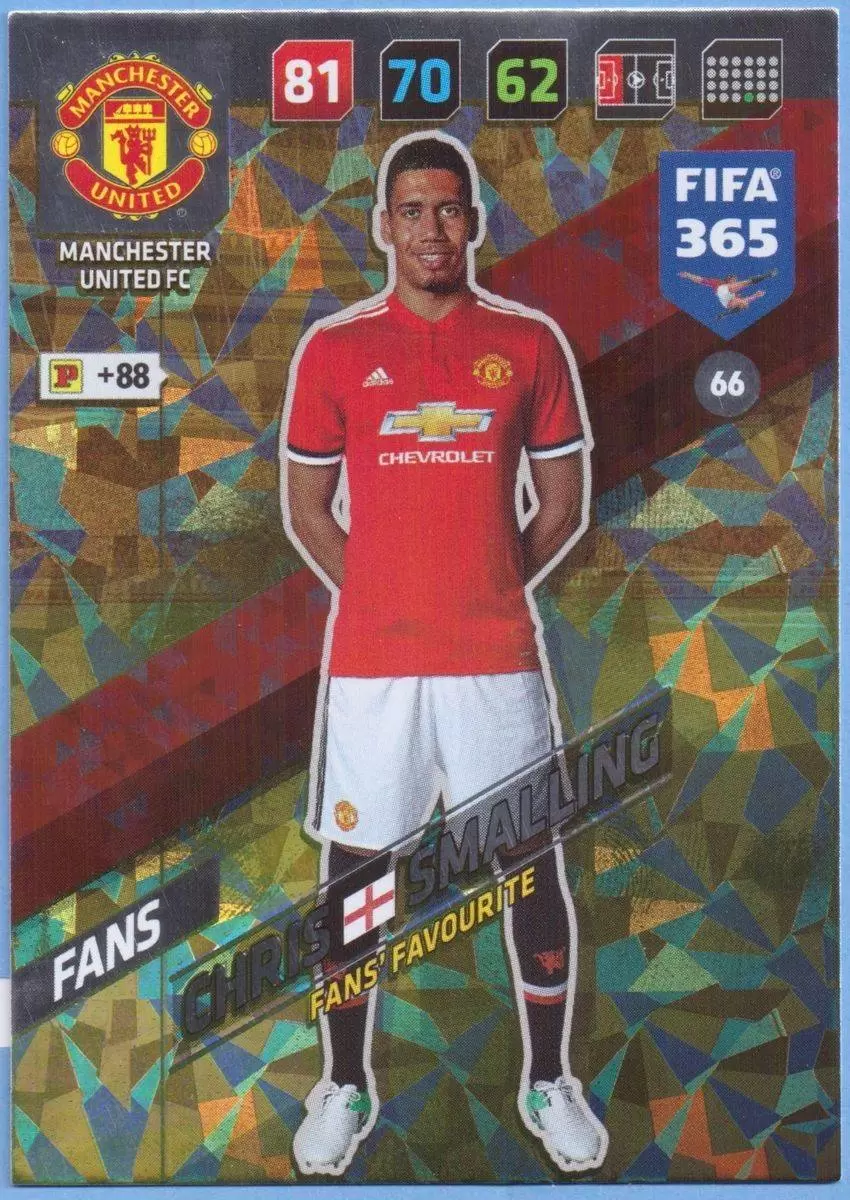 FIFA 365 : 2018 Adrenalyn XL - Chris Smalling - Manchester United