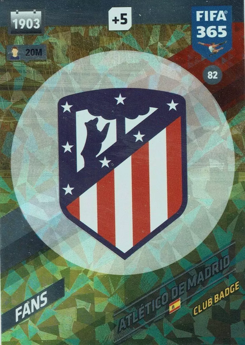 FIFA 365 : 2018 Adrenalyn XL - Club Badge - Atlético de Madrid