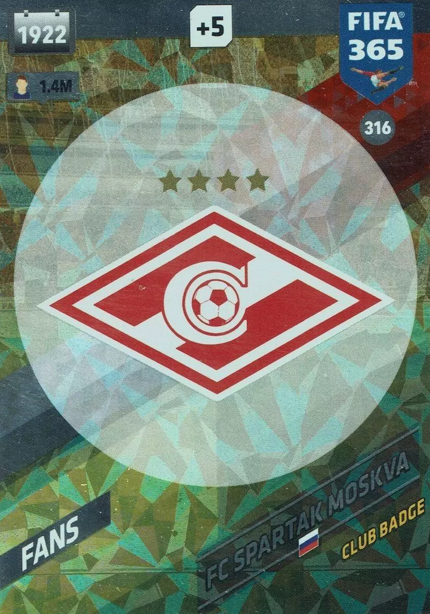 FIFA 365 : 2018 Adrenalyn XL - Club Badge - FC Spartak Moskva