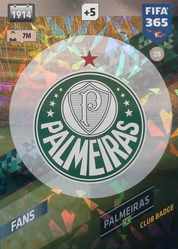 FIFA 365 : 2018 Adrenalyn XL - Club Badge - Palmeiras