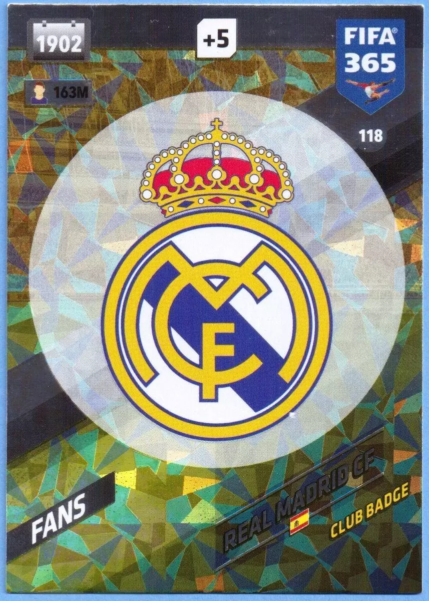 FIFA 365 : 2018 Adrenalyn XL - Club Badge - Real Madrid CF