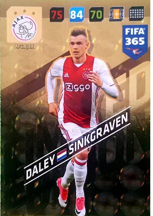 FIFA 365 : 2018 Adrenalyn XL - Daley Sinkgraven - AFC Ajax