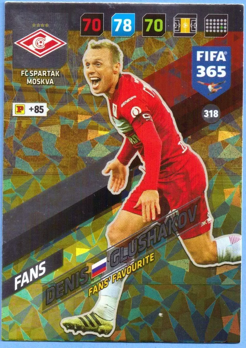 FIFA 365 : 2018 Adrenalyn XL - Denis Glushakov - FC Spartak Moskva