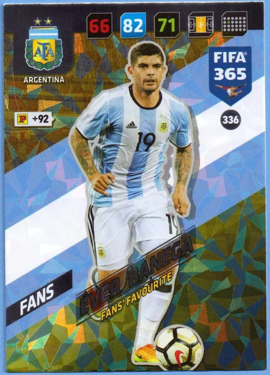 FIFA 365 : 2018 Adrenalyn XL - Éver Banega - Argentina