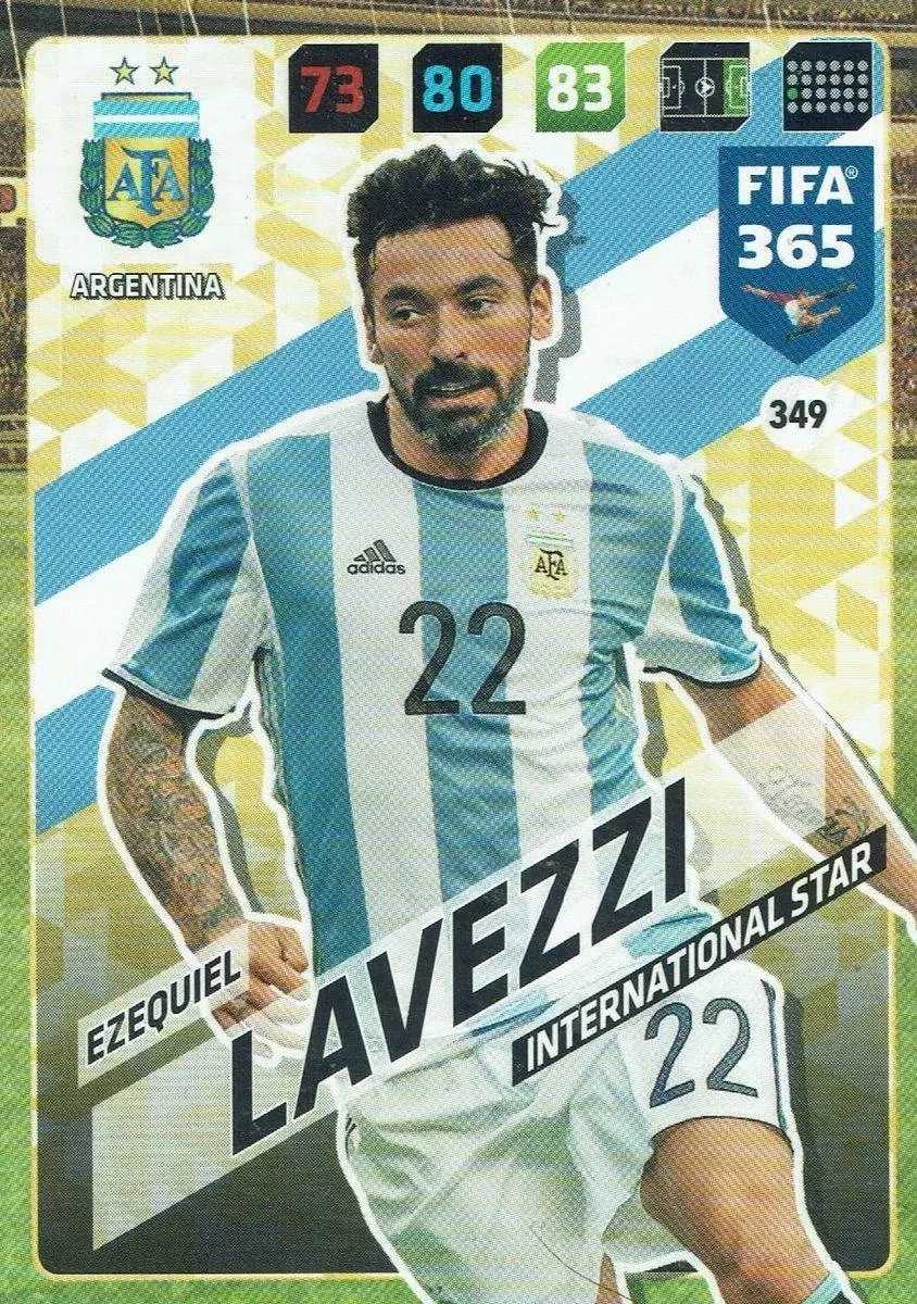 FIFA 365 : 2018 Adrenalyn XL - Ezequiel Lavezzi - Argentina