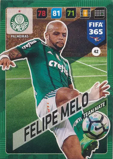 FIFA 365 : 2018 Adrenalyn XL - Felipe Melo - Palmeiras