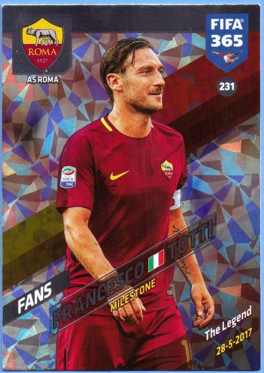 FIFA 365 : 2018 Adrenalyn XL - Francesco Totti - AS Roma