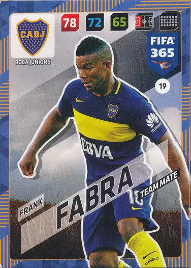 FIFA 365 : 2018 Adrenalyn XL - Frank Fabra - Boca Juniors