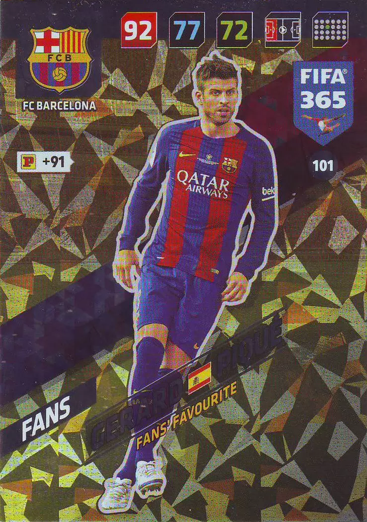 FIFA 365 : 2018 Adrenalyn XL - Gerard Piqué - FC Barcelona