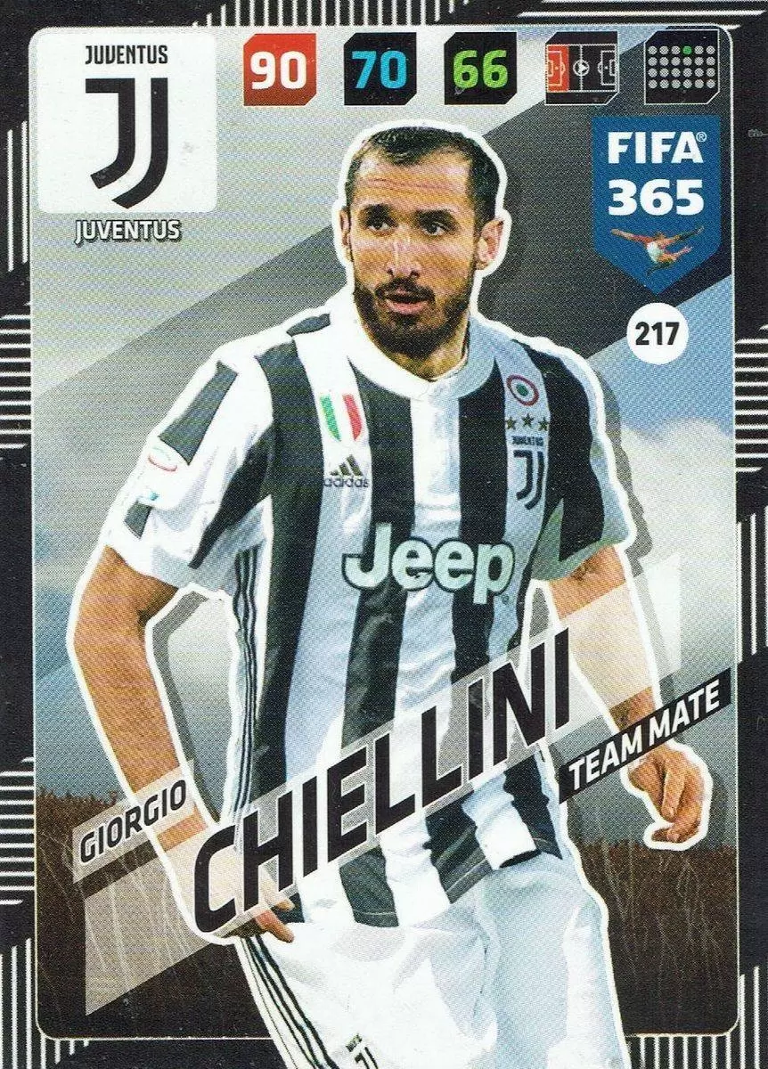 FIFA 365 : 2018 Adrenalyn XL - Giorgio Chiellini - Juventus