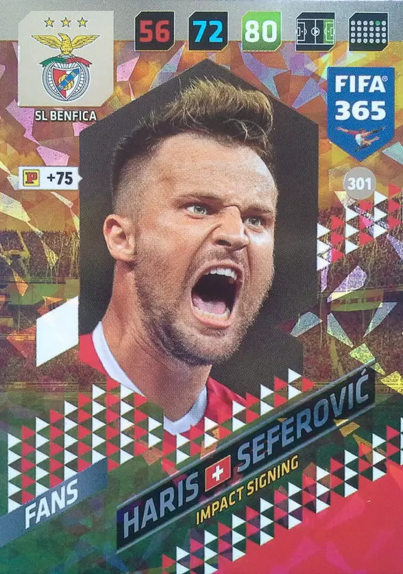 FIFA 365 : 2018 Adrenalyn XL - Haris Seferović - SL Benfica
