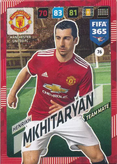 FIFA 365 : 2018 Adrenalyn XL - Henrikh Mkhitaryan - Manchester United