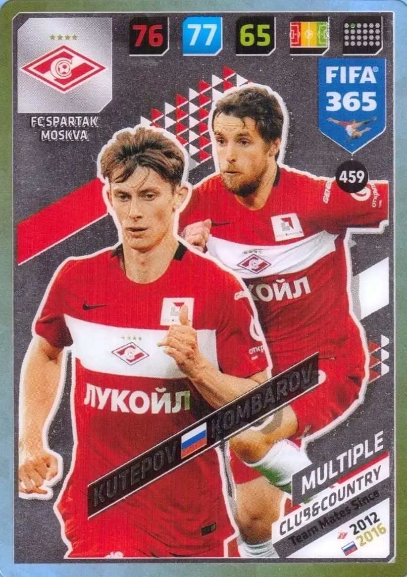 FIFA 365 : 2018 Adrenalyn XL - Ilya Kutepov / Dmitri Kombarov - FC Spartak Moskva