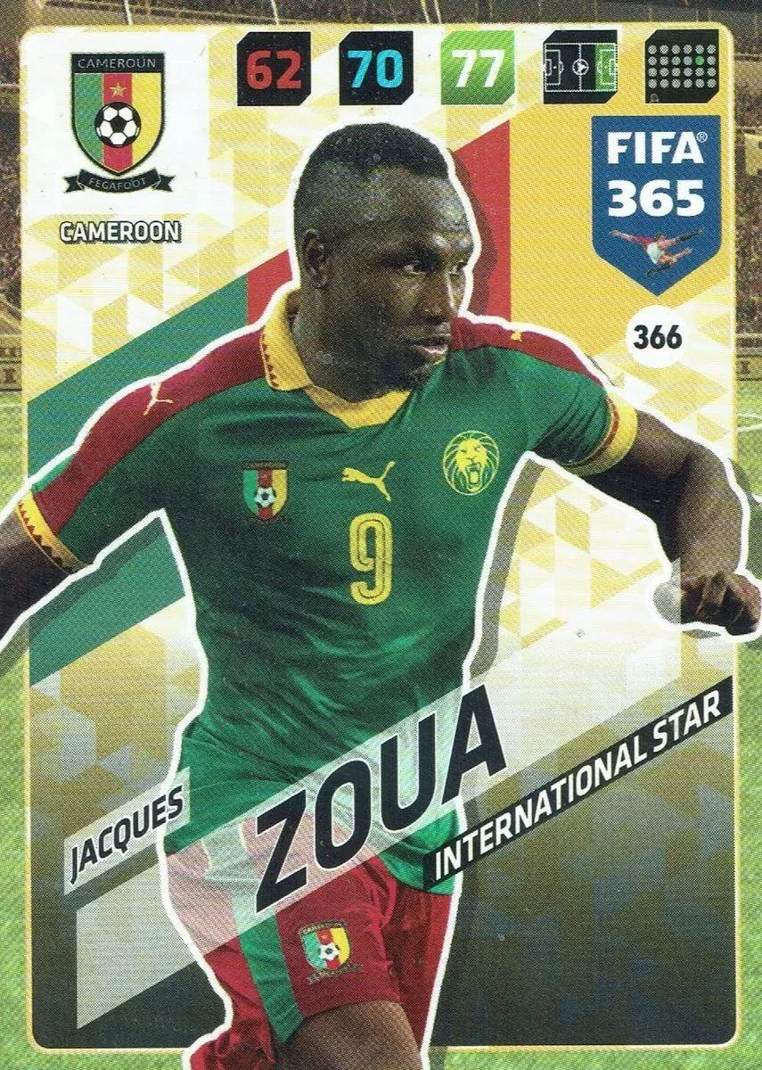 FIFA 365 : 2018 Adrenalyn XL - Jacques Zoua - Cameroon