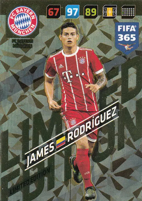 FIFA 365 : 2018 Adrenalyn XL - James Rodriguez - FC Bayern München