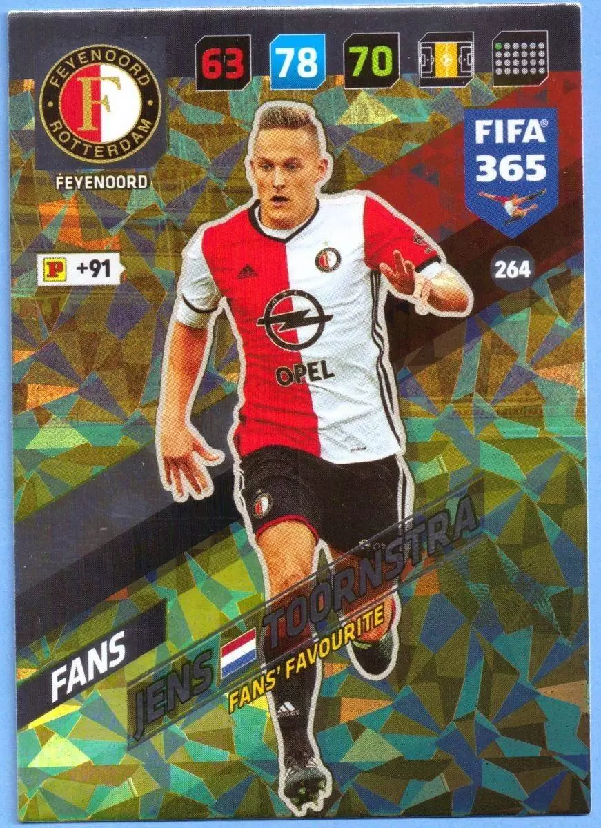 FIFA 365 : 2018 Adrenalyn XL - Jens Toornstra - Feyenoord