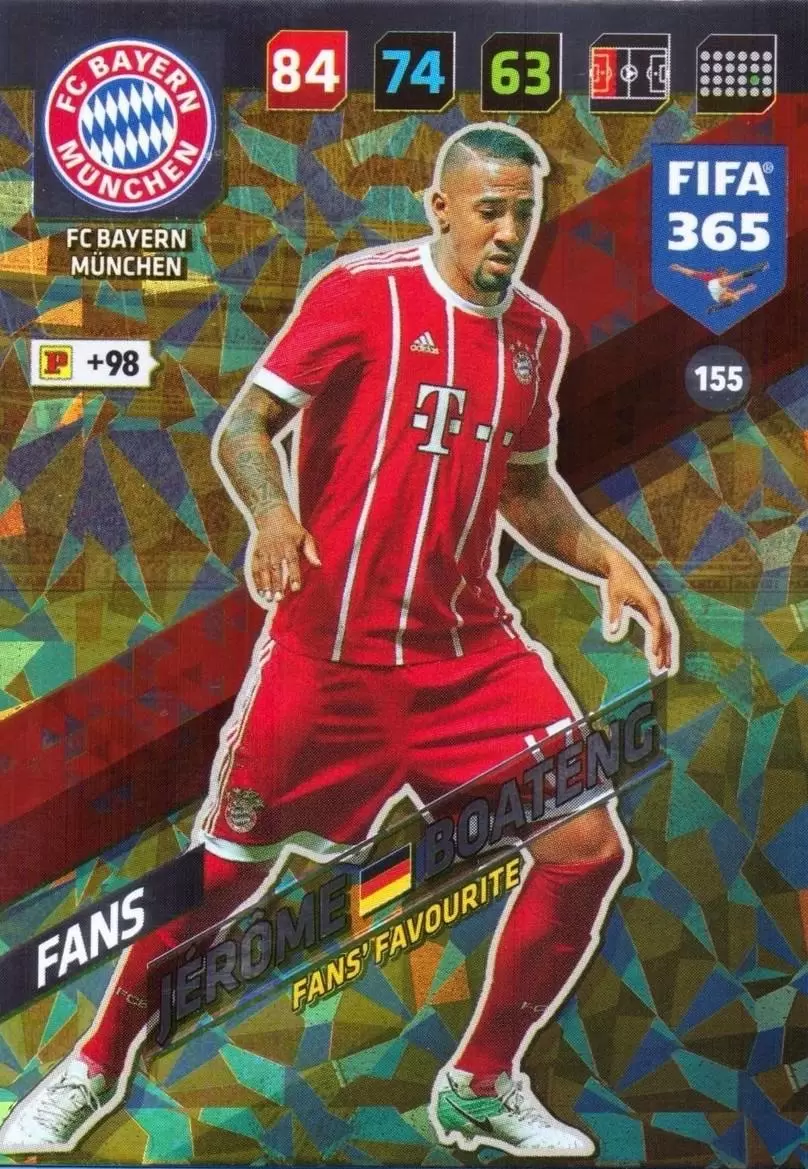 FIFA 365 : 2018 Adrenalyn XL - Jérôme Boateng - FC Bayern München