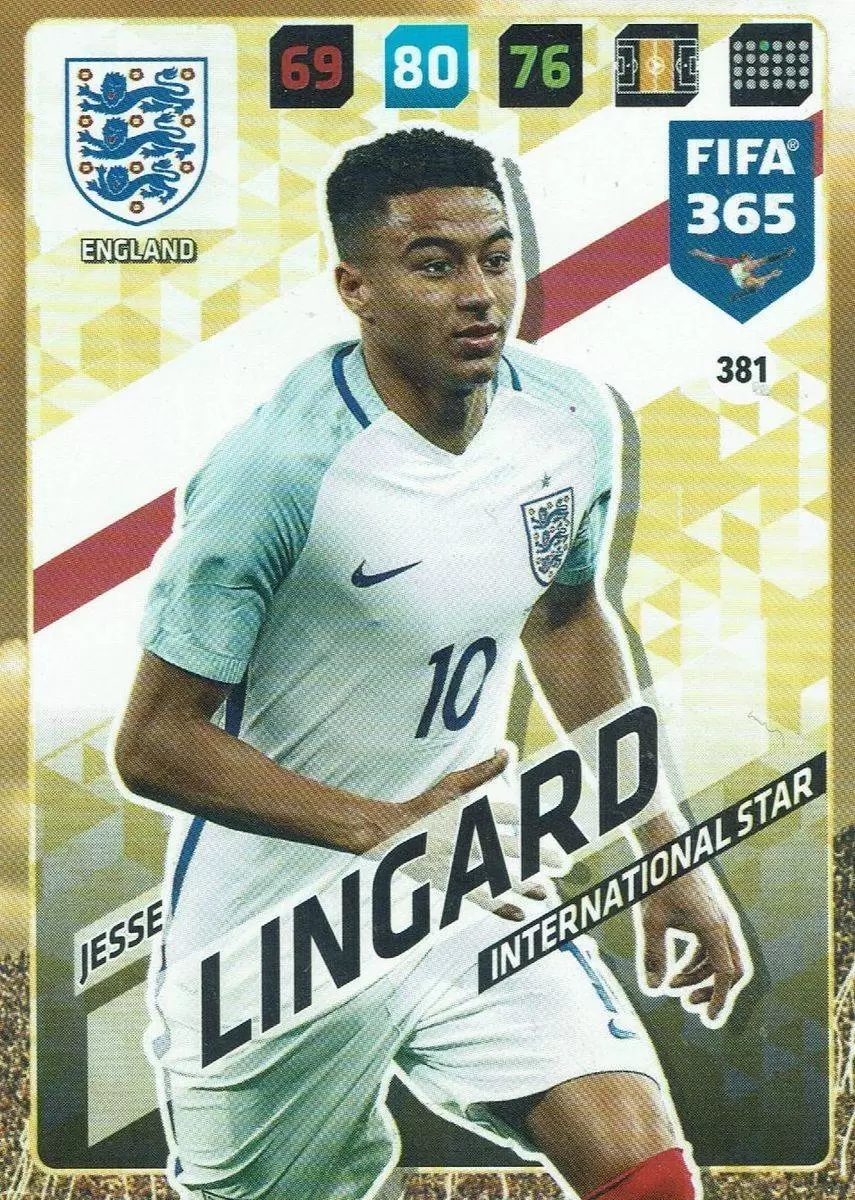 FIFA 365 : 2018 Adrenalyn XL - Jesse Lingard - England