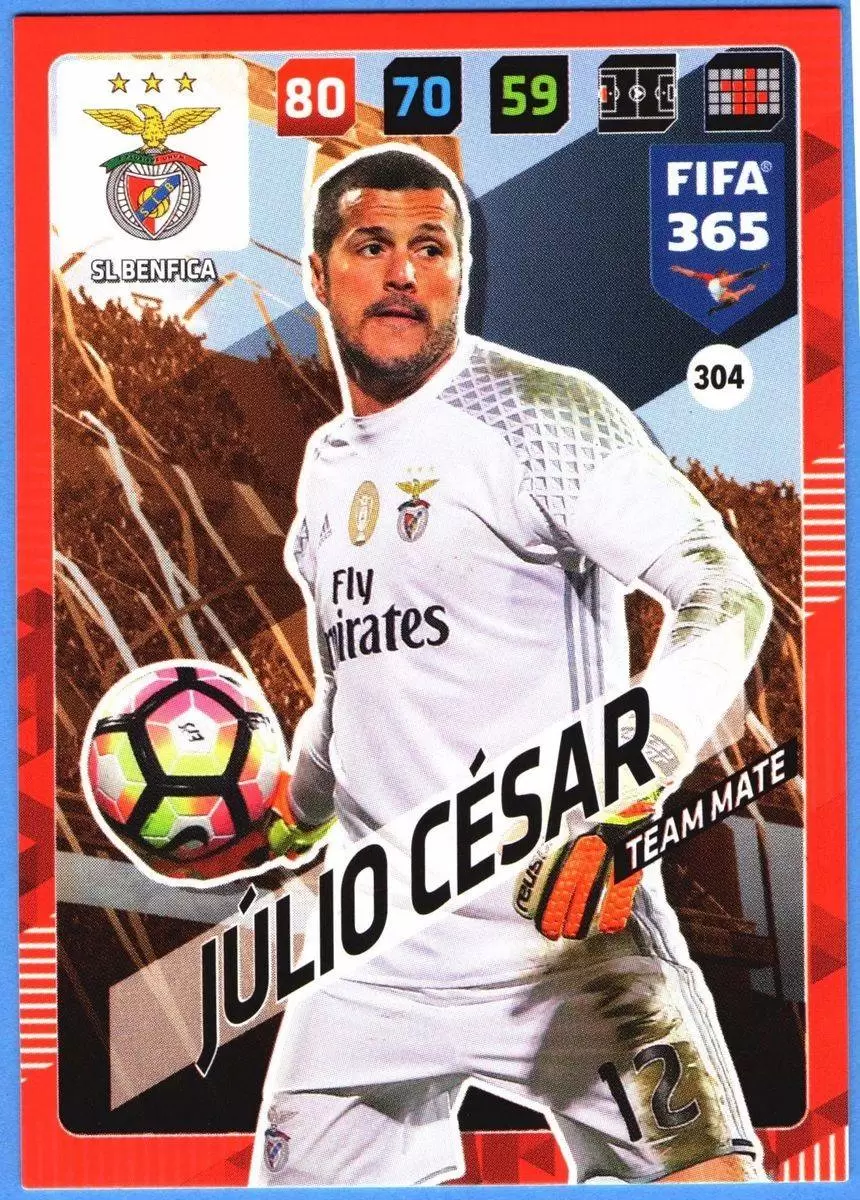 FIFA 365 : 2018 Adrenalyn XL - Júlio César - SL Benfica