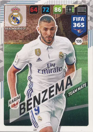 FIFA 365 : 2018 Adrenalyn XL - Karim Benzema - Real Madrid CF