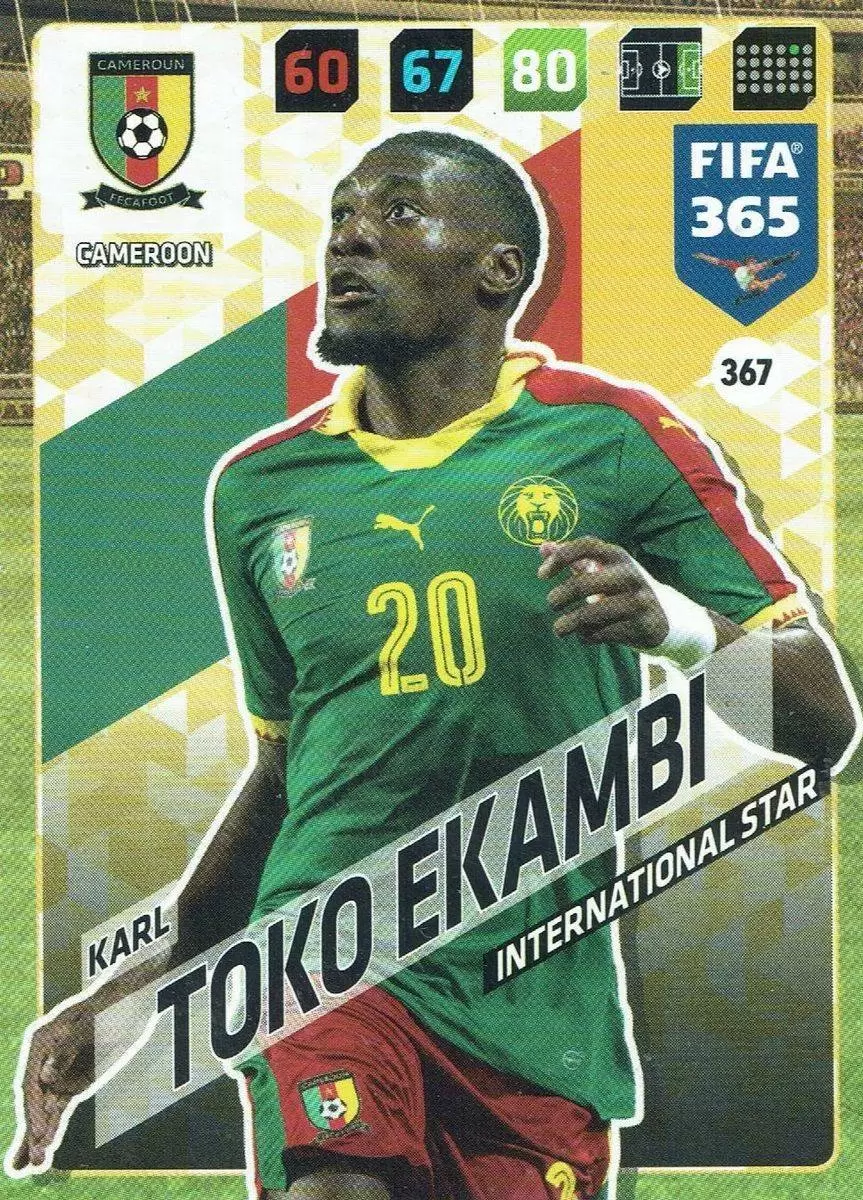 FIFA 365 : 2018 Adrenalyn XL - Karl Toko Ekambi - Cameroon