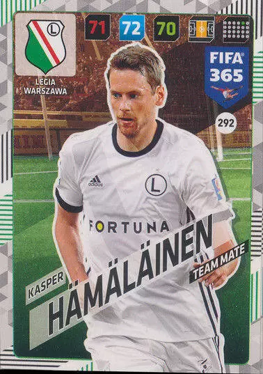 FIFA 365 : 2018 Adrenalyn XL - Kaspar Hämäläinen - Legia Warszawa