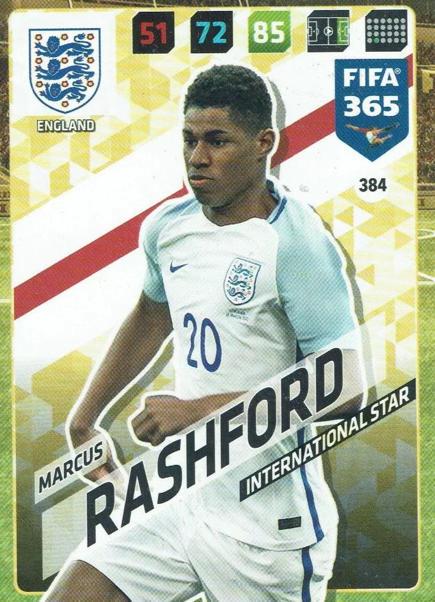 FIFA 365 : 2018 Adrenalyn XL - Marcus Rashford - England