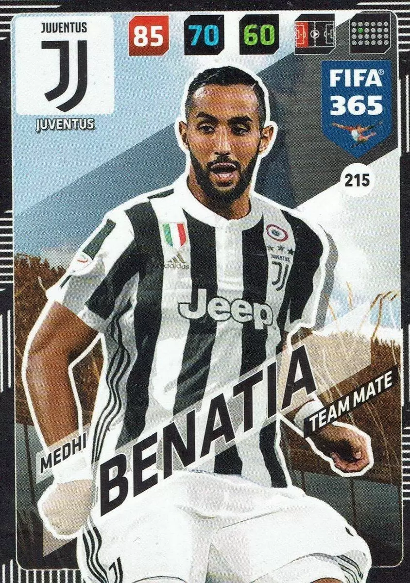 FIFA 365 : 2018 Adrenalyn XL - Medhi Benatia - Juventus