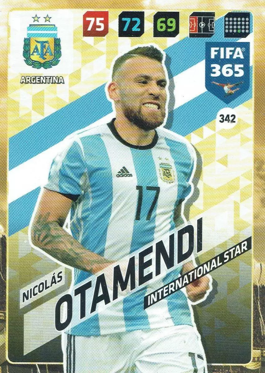 FIFA 365 : 2018 Adrenalyn XL - Nicolás Otamendi - Argentina