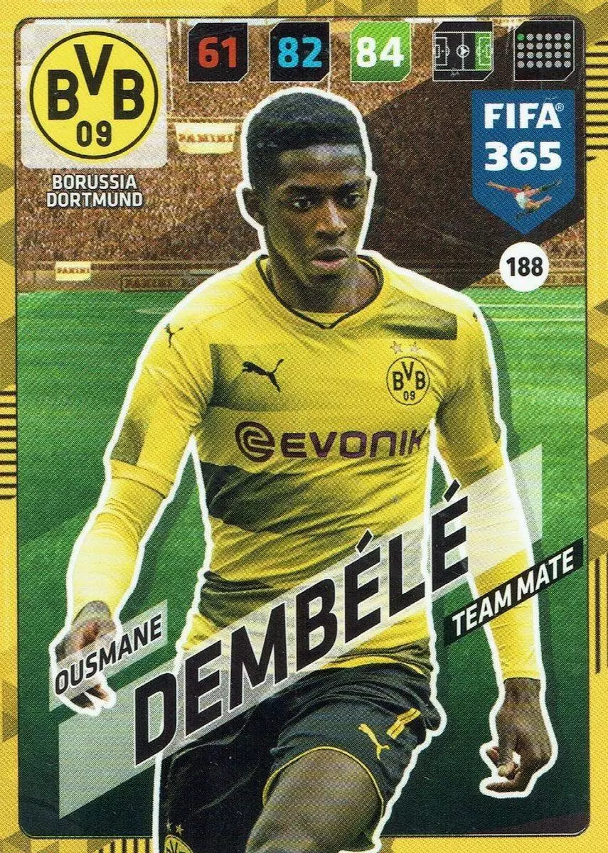 FIFA 365 : 2018 Adrenalyn XL - Ousmane Dembélé - Borussia Dortmund