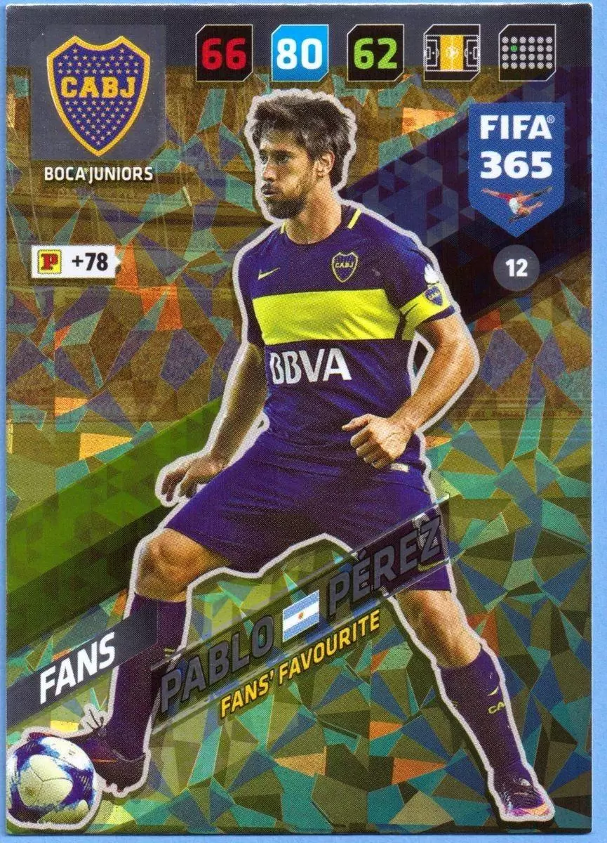 FIFA 365 : 2018 Adrenalyn XL - Pablo Pérez - Boca Juniors