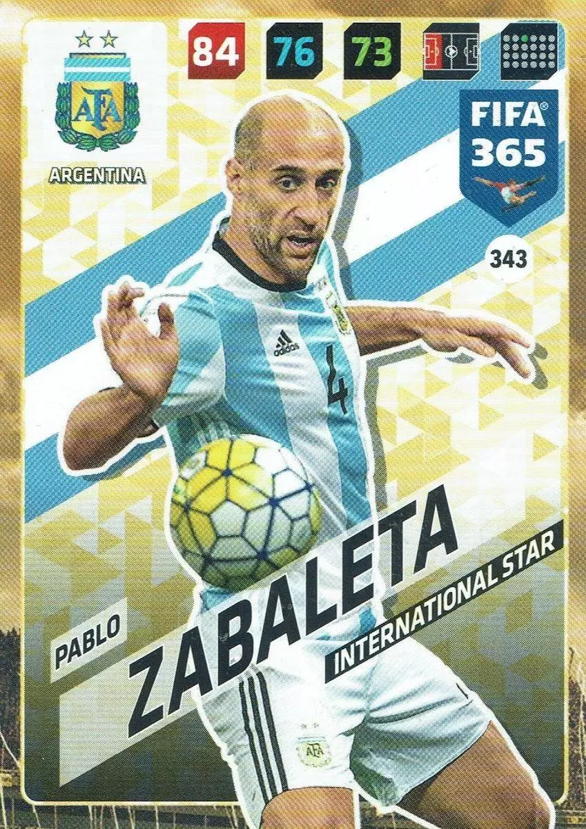 FIFA 365 : 2018 Adrenalyn XL - Pablo Zabaleta - Argentina