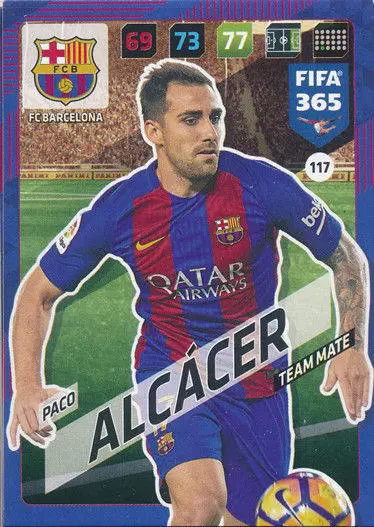 FIFA 365 : 2018 Adrenalyn XL - Paco Alcácer - FC Barcelona