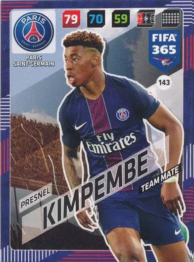 FIFA 365 : 2018 Adrenalyn XL - Presnel Kimpembe - Paris Saint-Germain