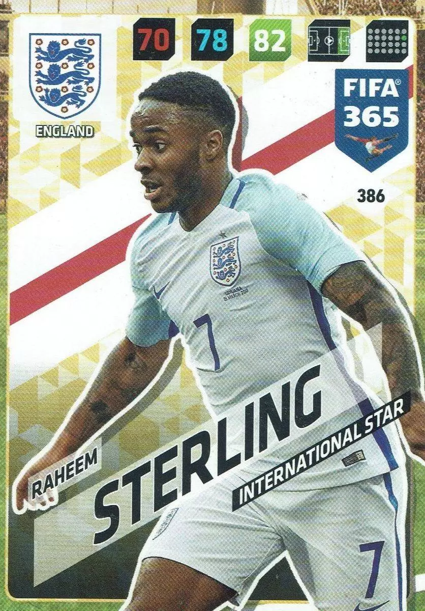 FIFA 365 : 2018 Adrenalyn XL - Raheem Sterling - England