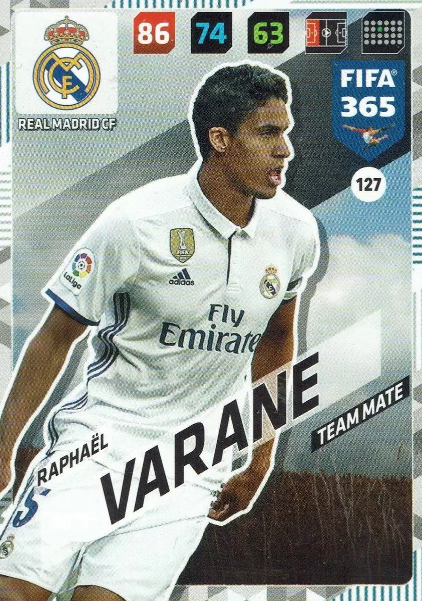 FIFA 365 : 2018 Adrenalyn XL - Raphaël Varane - Real Madrid CF