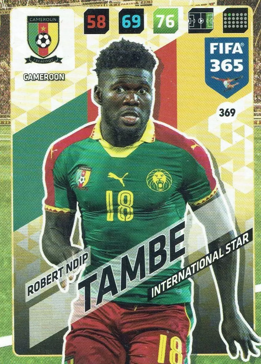 FIFA 365 : 2018 Adrenalyn XL - Robert Ndip Tambe - Cameroon